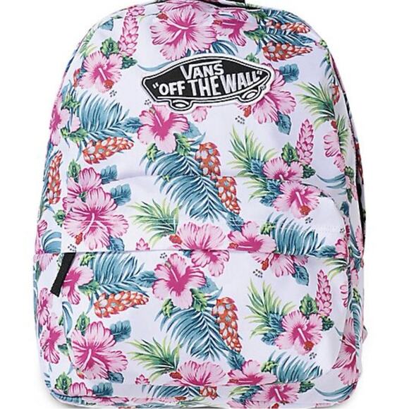 Vans realm Off the wall Hawaiian floral Tropical Floral Backpack - Picture 1 of 6